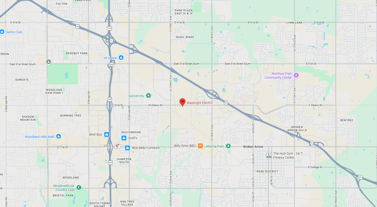 Waybright Electric Map