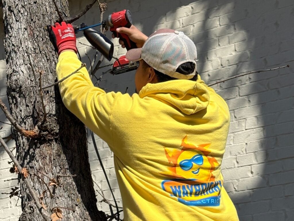 Waybright electrician at work